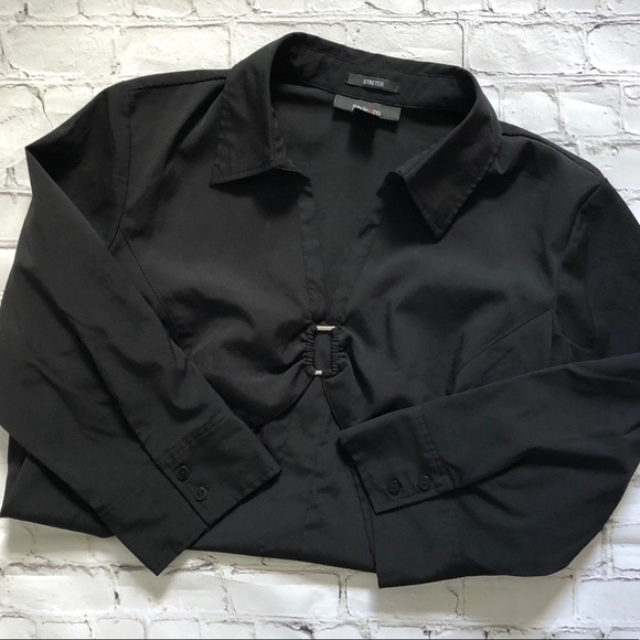 Style & Co. Tops - Style & Co Black 3/4 Sleeve Blouse